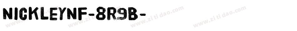 NickleyNf-8R9B字体转换