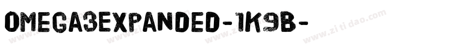 Omega3Expanded-1K9B字体转换