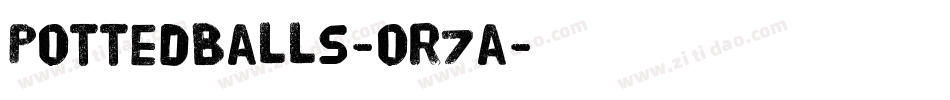PottedBalls-oR7a字体转换