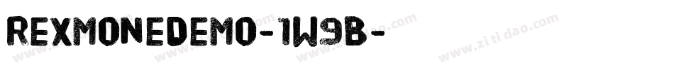 RexmoneDemo-1w9B字体转换