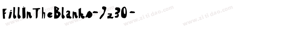 FillInTheBlanks-9z30字体转换