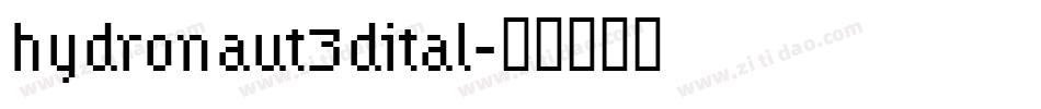 hydronaut3dital字体转换
