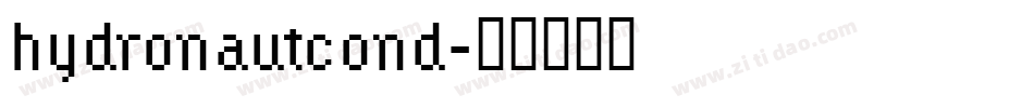 hydronautcond字体转换