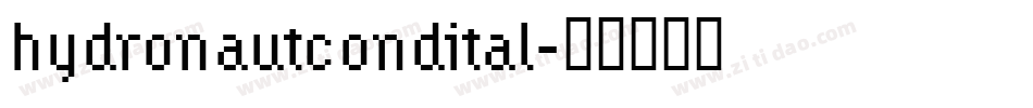 hydronautcondital字体转换