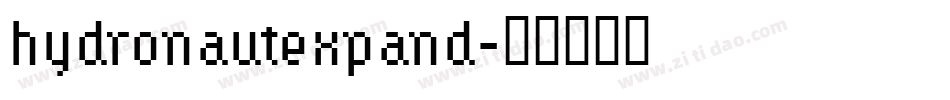 hydronautexpand字体转换