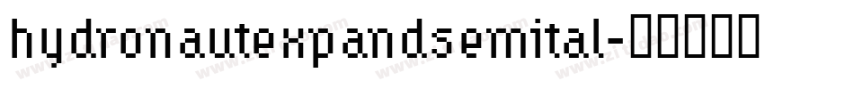 hydronautexpandsemital字体转换