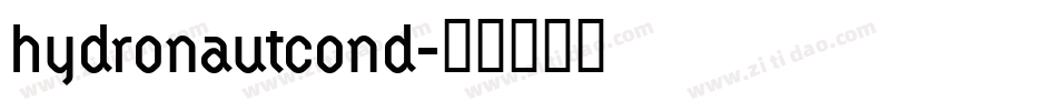 hydronautcond字体转换