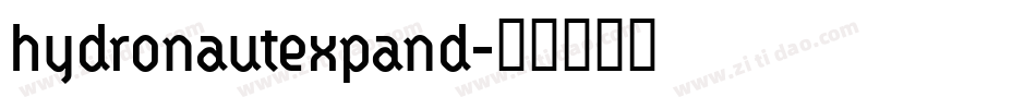 hydronautexpand字体转换