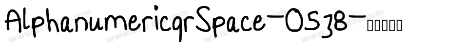 AlphanumericqrSpace-O5z8字体转换