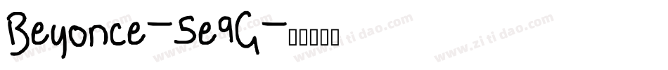 Beyonce-5e9G字体转换