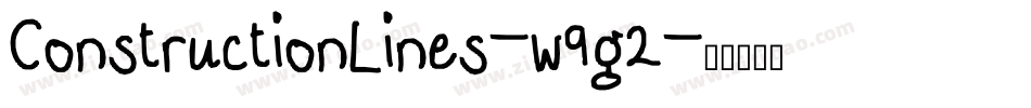 ConstructionLines-w9g2字体转换