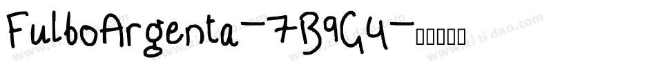 FulboArgenta-7B9G4字体转换