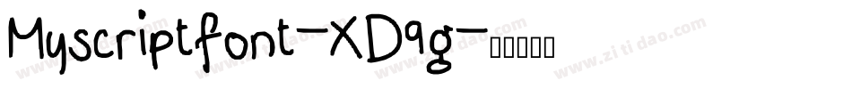 Myscriptfont-XD9g字体转换