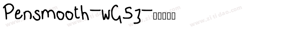 Pensmooth-wG5z字体转换