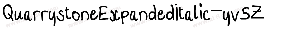 QuarrystoneExpandedItalic-yv5Z字体转换