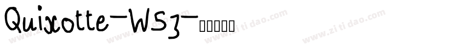 Quixotte-W5z字体转换