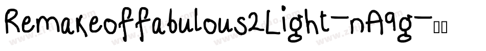 Remakeoffabulous2Light-nA9g字体转换