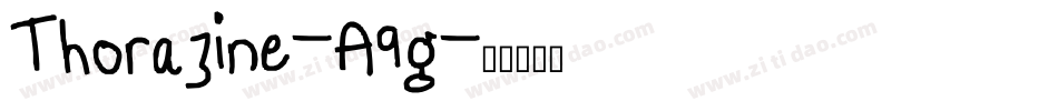 Thorazine-A9g字体转换