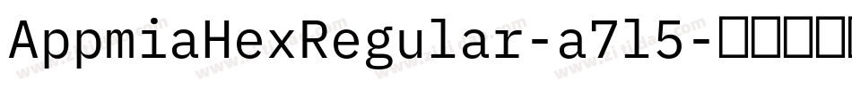 AppmiaHexRegular-a7l5字体转换