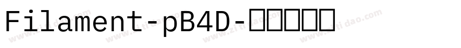 Filament-pB4D字体转换