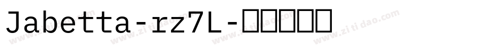 Jabetta-rz7L字体转换
