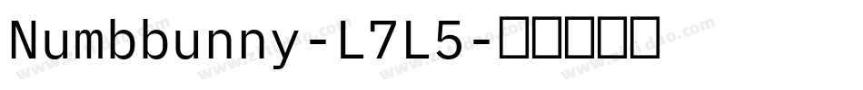 Numbbunny-L7L5字体转换