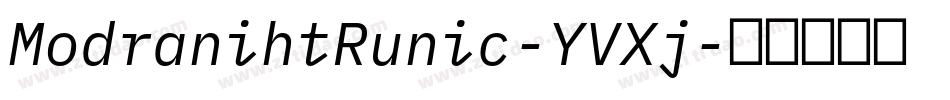 ModranihtRunic-YVXj字体转换