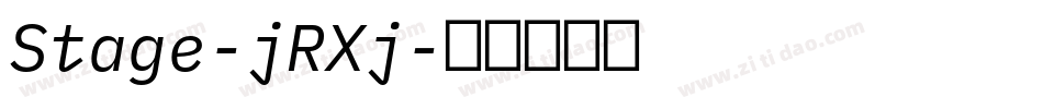 Stage-jRXj字体转换