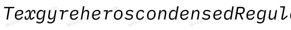 TexgyreheroscondensedRegular-87xJ字体转换