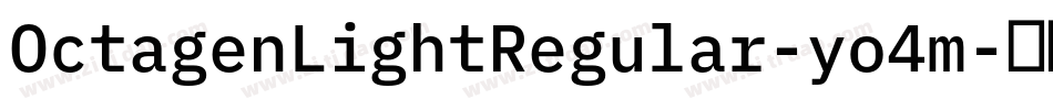 OctagenLightRegular-yo4m字体转换