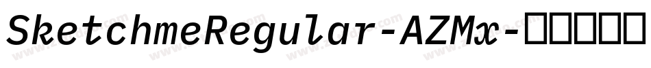 SketchmeRegular-AZMx字体转换