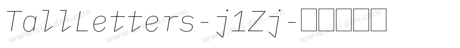 TallLetters-j1Zj字体转换