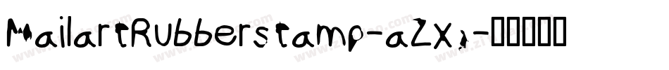 MailartRubberstamp-aZxg字体转换