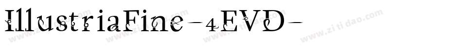 IllustriaFine-4EVD字体转换
