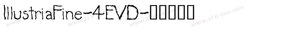 IllustriaFine-4EVD字体转换