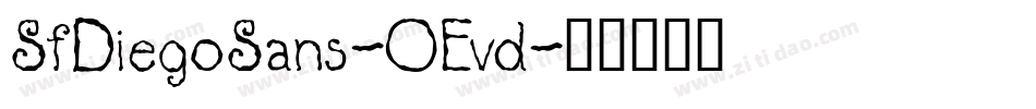 SfDiegoSans-OEvd字体转换