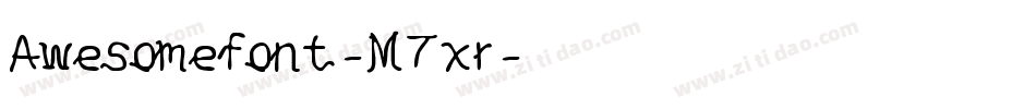 Awesomefont-M7xr字体转换