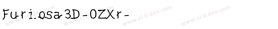 Furiosa3D-0ZXr字体转换