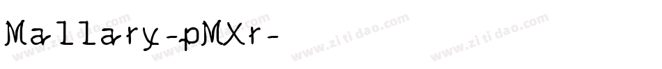 Mallary-pMXr字体转换
