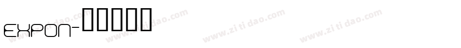 EXPON字体转换