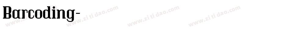 Barcoding字体转换
