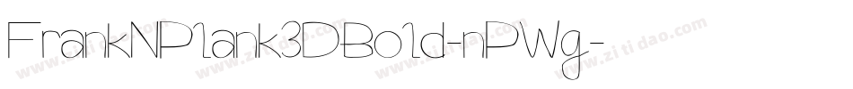 FrankNPlank3DBold-nPWg字体转换