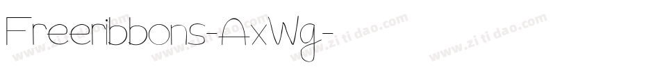 Freeribbons-AxWg字体转换