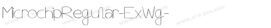 MicrochipRegular-ExWg字体转换