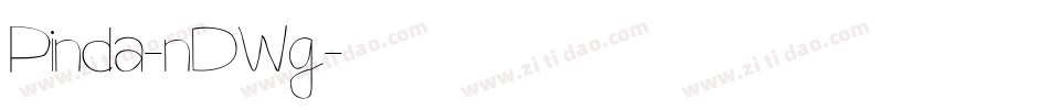 Pinda-nDWg字体转换