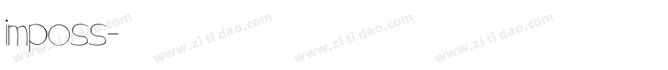 imposs字体转换