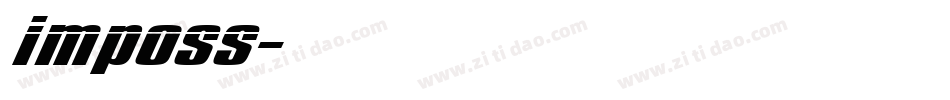 imposs字体转换