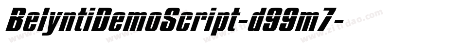 BelyntiDemoScript-d99m7字体转换