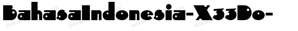 BahasaIndonesia-X33Do字体转换