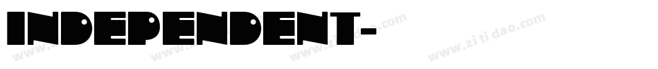 INDEPENDENT字体转换